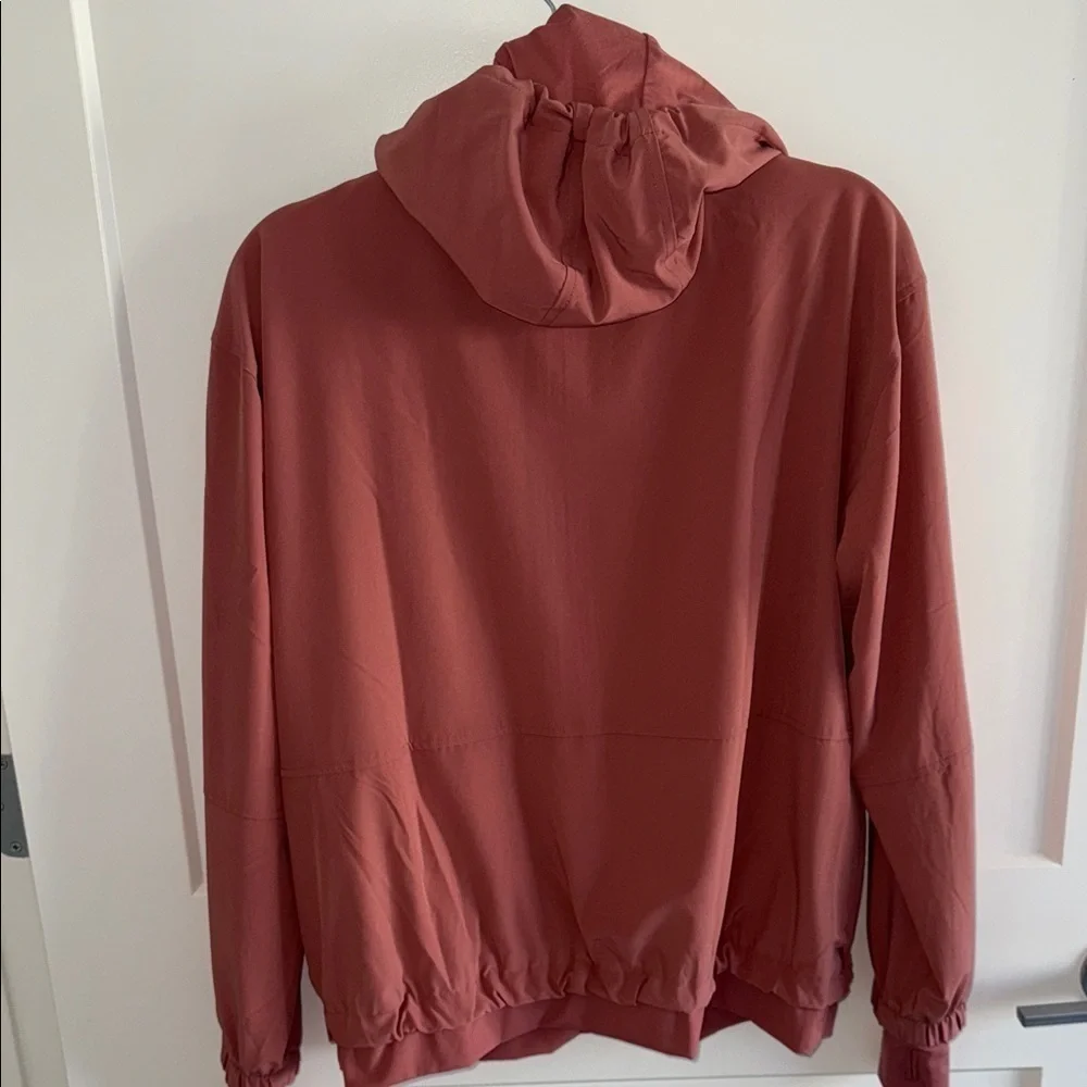 Lou & Grey - Rust mauve Hooded zip up - Small